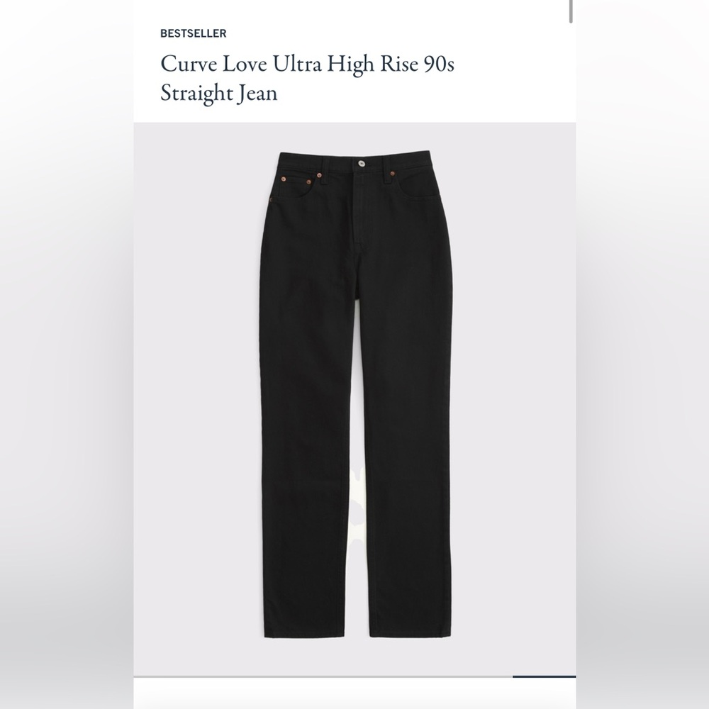 Abercrombie & Fitch 90s Straight Jeans, Curve Love fit